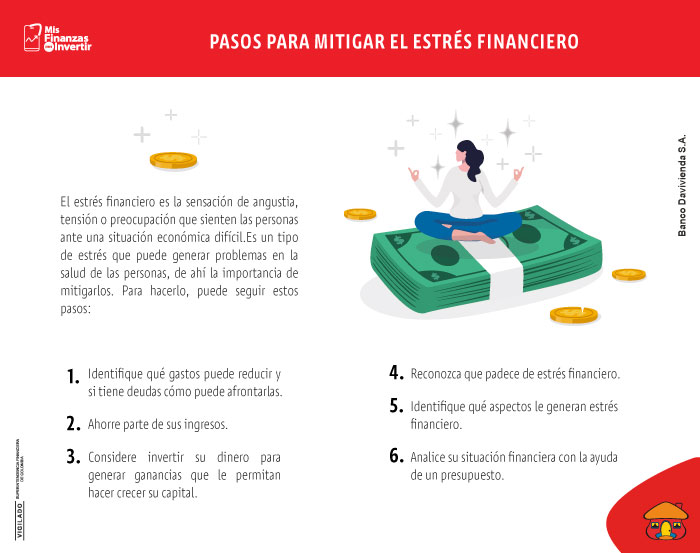 Reduzca el estrés financiero con el ahorro y la inversión. 